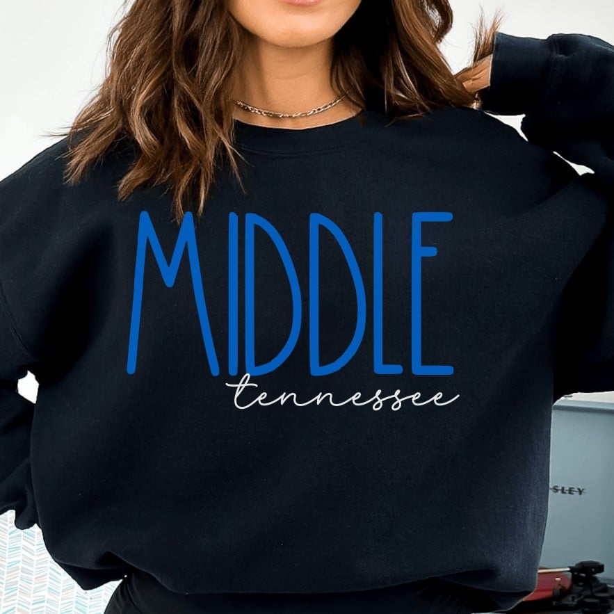 Tennessee Central Sweatshirt with Letter Print Design | Streetwear