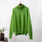 Women's Solid Color Turtleneck Sweater
