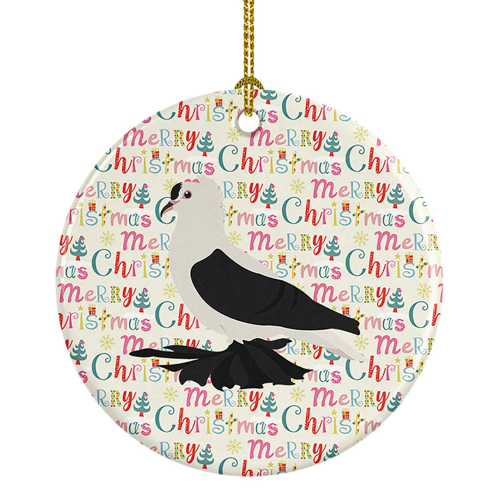 Saxon Fairy Swallow Pigeon Christmas Ceramic Ornament