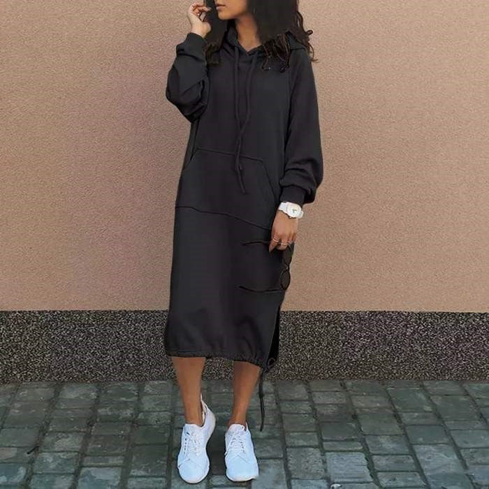Casual Hooded Sweater with Long Sleeves