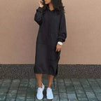 Casual Hooded Sweater with Long Sleeves