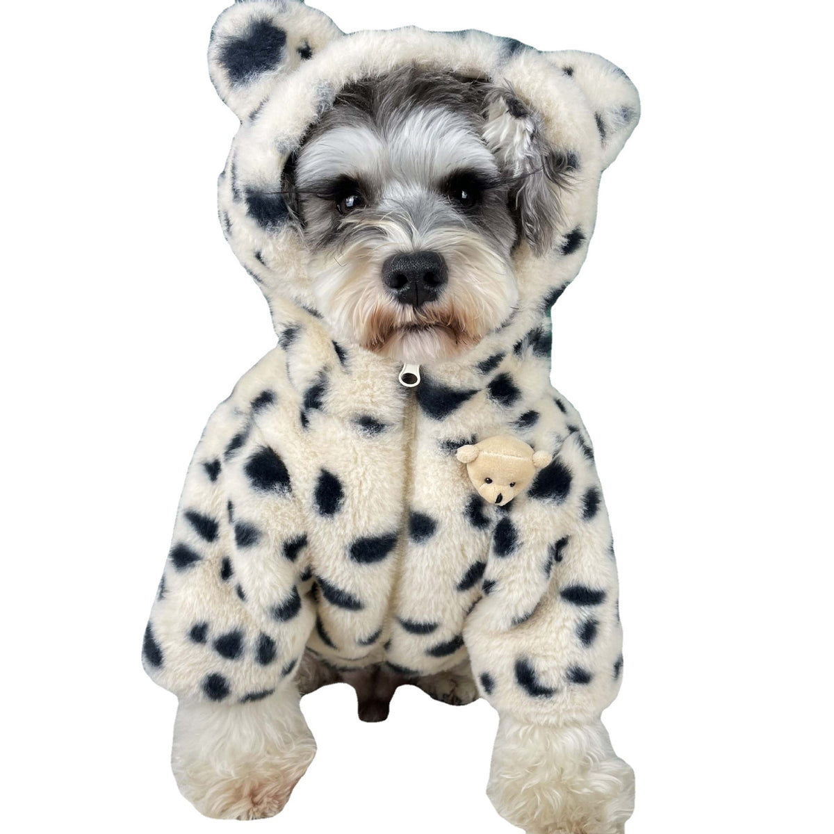 Thick Warm Spotted Plush Coat for Dogs in Autumn/Winter