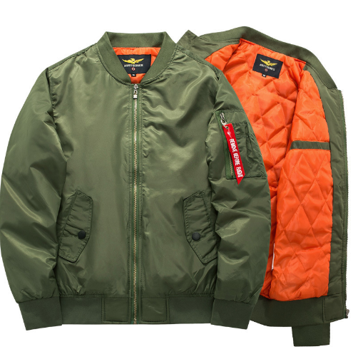 2021 Men's Casual Plus Size Bomber Jacket