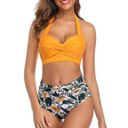 New High-Waisted Printed Bikini Swimwear for Wholesale