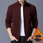 Thick Velvet Winter Men's Sweater Coat