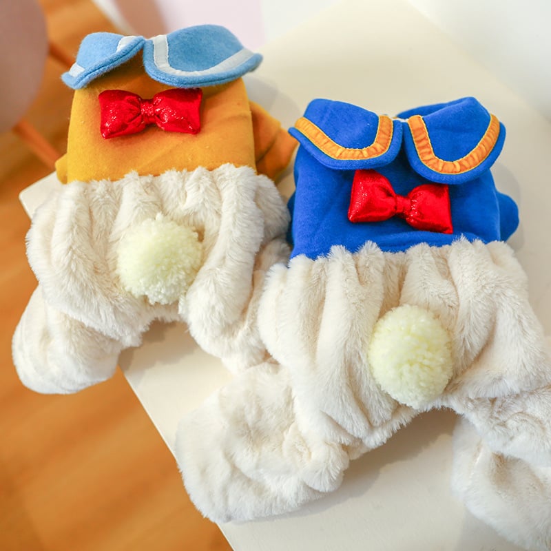 Padded Cotton Jacket with Bowknot for Pets