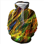 Weiouma Vortex Print Long-Sleeve Hoodie | Streetwear