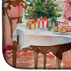 Italian Greyhound Christmas Cookies Dish Drying Mat
