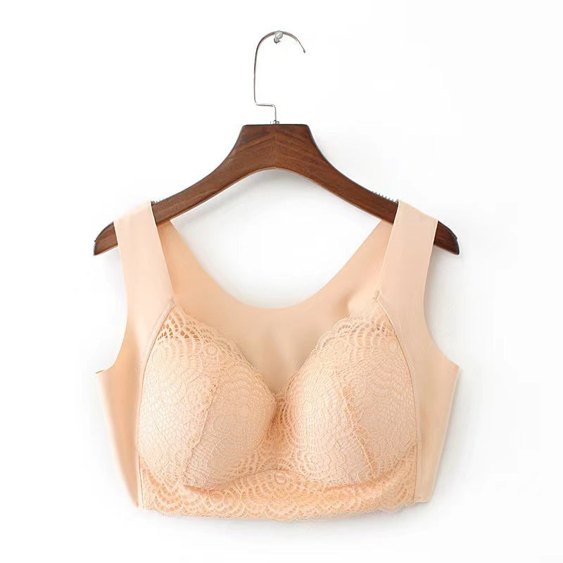 Seamless Lace Bralette for Plus Size Women