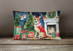 Basenji Christmas Throw Pillow