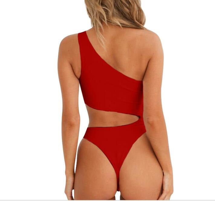 Swimsuit, One-Piece, Hollow Irregular Design