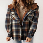 Plaid Hooded Jacket (Single Piece)