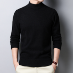 Thick Knit Half-High Collar Pullover Sweater | Streetwear