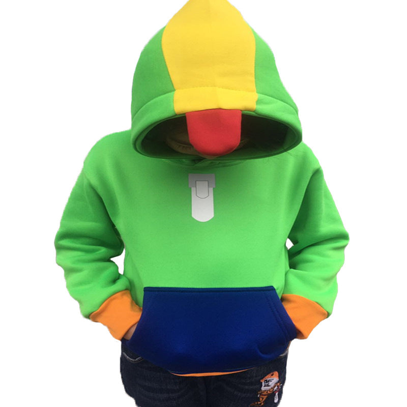 Children's Printed Red and Green Sports Sweater