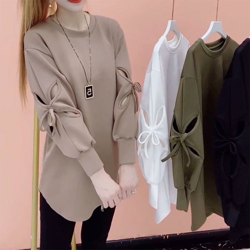 2024 Women's Oversized Long Sleeve T-Shirt Sweatshirt | Streetwear