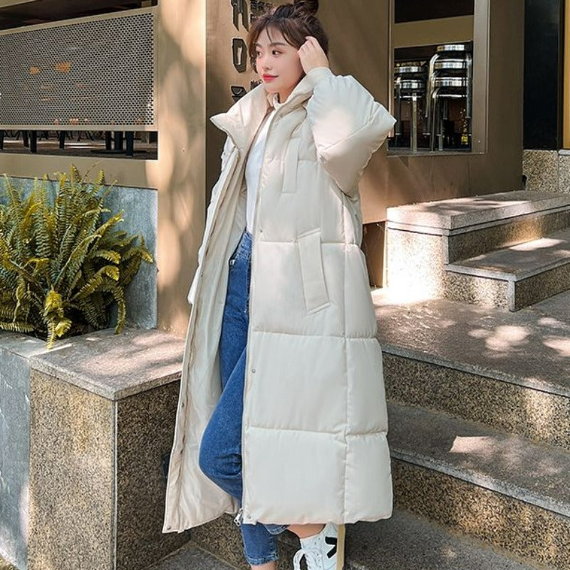 2023 Women's Cotton Puffer Jacket with Hooded Parka