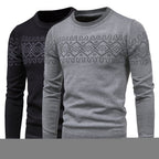Men's Round Neck Long Sleeve Knit Fashion Sweater