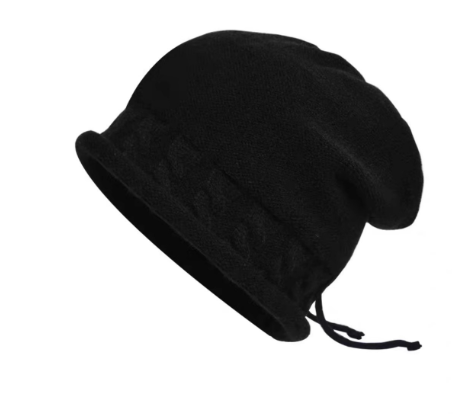 Women's Warm Pullover Hat with Drawstring Design | Streetwear