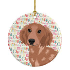 Chihuahua Red #2 Christmas Ceramic Ornament