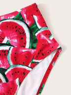 2019 New Watermelon Print Women's Bikini Swimsuit