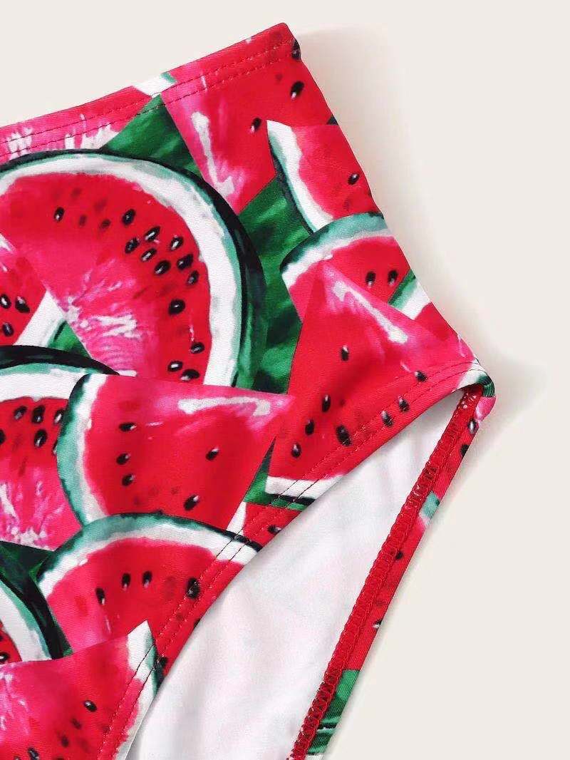 2019 New Watermelon Print Women's Bikini Swimsuit