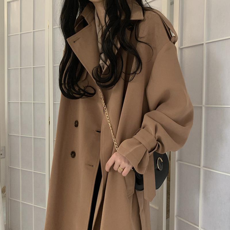 Mid-length Loose Women's Retro Trench Coat - Autumn Style