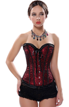 Lace Fabric Double Adjustable Bodysuit
