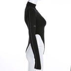 Spring 2020 Women's Slim Reflective Letter Bodysuit