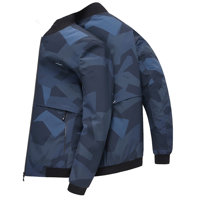 Spring Autumn Baseball Collar Casual Jacket