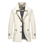 Mid-Length Windbreaker for Young Men