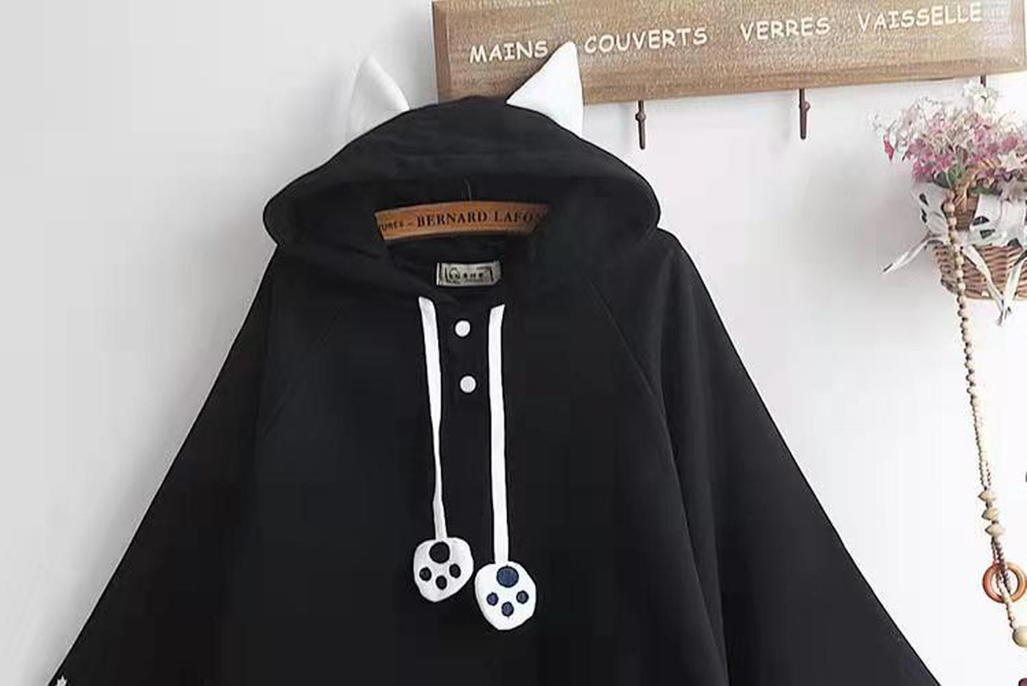 Lolita Harajuku Hooded Cape and Batwing Sweater