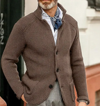 Men's Knitted Sweater Coat