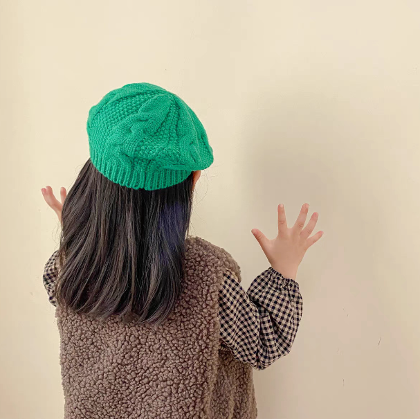 Japanese Wool Knit Hat for Women - Autumn & Winter | Embroidered Cap