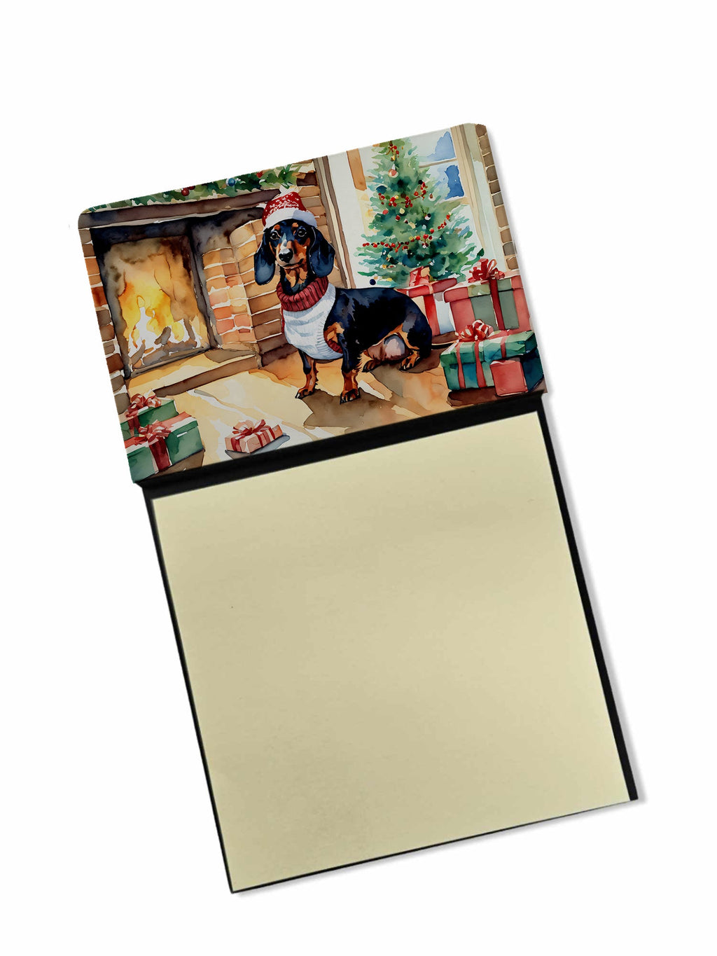 Dachshund Cozy Christmas Sticky Note Holder
