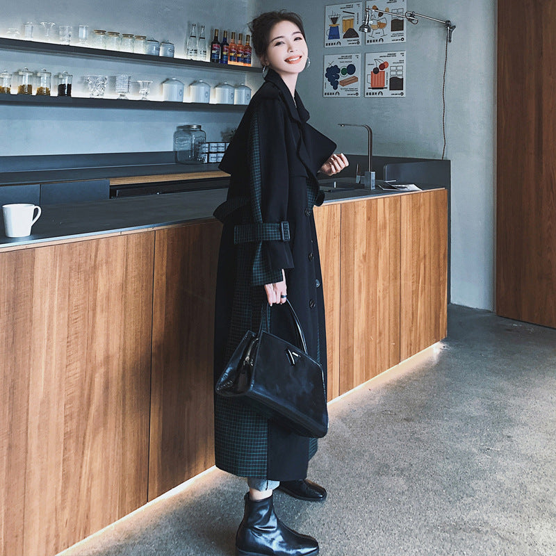 Mid-length Over-the-knee Windbreaker Jacket (High-end)