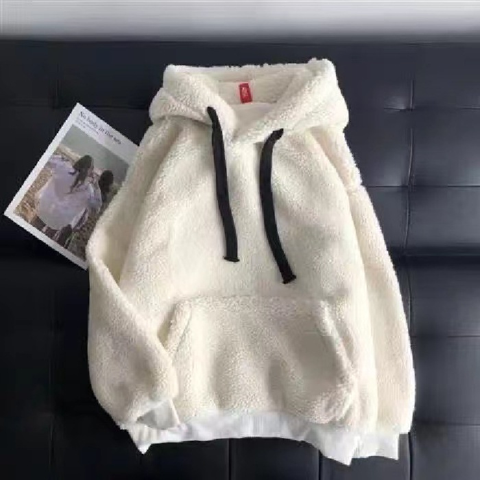 Women's Lambswool Hooded Sweatshirt | Streetwear
