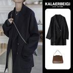 High-End Woolen Trench Coat for Elegant Style