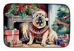 Shar Pei Cozy Christmas Dish Drying Mat