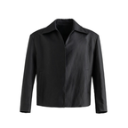 Minimalist PU Leather Jacket for Men - Spring/Fall 2024