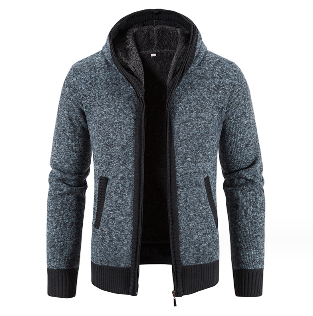 Sacrie Cardigan - Men's Thick Knit Hoodie Sweater | Streetwear