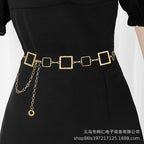 Heart Chain Waist Belt for Women's Summer Dress
