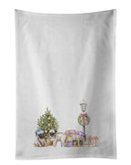 Pug Puppy Fawn Duo with Christmas Wonderland Kitchen Towel Set of 2