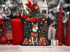 Basenji Christmas Throw Pillow