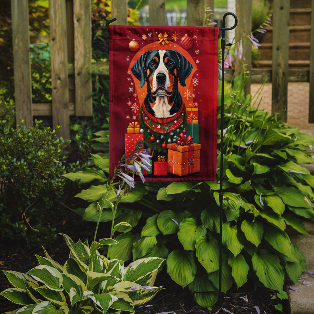 Entlebucher Mountain Dog Holiday Christmas Garden Flag