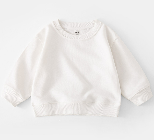 Pure Cotton Kids' Pullover Tops for Boys and Girls