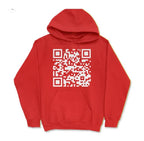 New European And American QR Code Printed Long Sleeved Hoodie | Streetwear