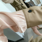 Korea Women's Fashion Trench Coat with Belt K423