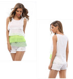 LIVA Chiffon Sleeveless Top and Camisole Blouse