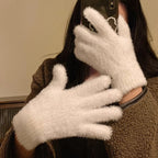 [Unpriced] Winter Simulated Rabbit Fur Gloves | Faith Accessory