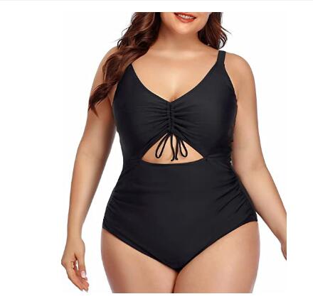 Plus Size Women's Slimming One-Piece Swimsuit